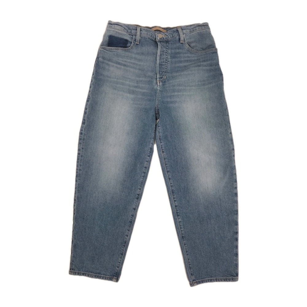 Joe's Jeans Barrel Leg High Rise Button Fly Ankle Jeans Womens 30×26 Light Wash